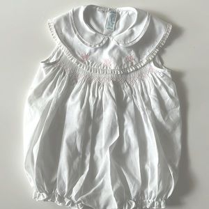 New: Baby girl smock romper